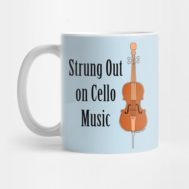 Strung Out Cello by Barthol Graphics